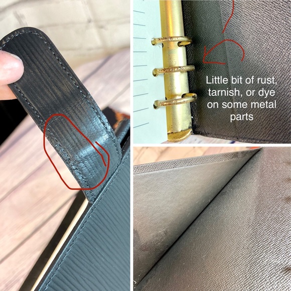 Louis Vuitton black Epi leather agenda planner MM custom painted🐆🐆 - Picture 8 of 10